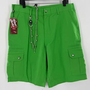 Watson Studios Mens Invasion Work Shorts Green Cargo Streetwear XL New